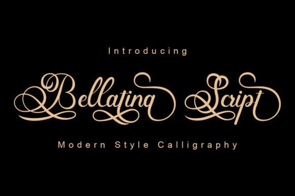 Bellatina Script Font - Featured Image