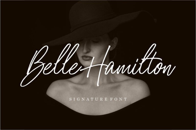 Belle Hamilton Font - Featured Image