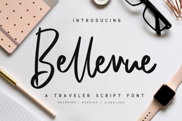 Bellevue Script Font - Featured Image