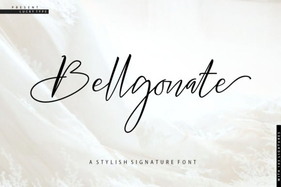 Bellgonate Script Font - Featured Image