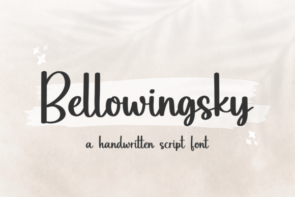 Bellowingsky Font - Featured Image