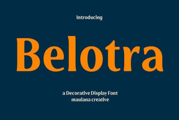 Belotra Font - Featured Image