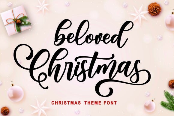 Beloved Christmas Font - Featured Image
