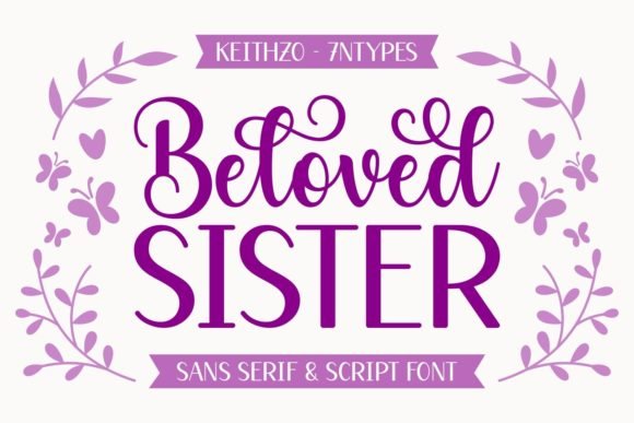 Beloved Sister Duo Font - Featured Image