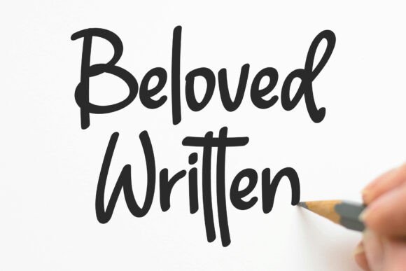 Beloved Written Font - Featured Image