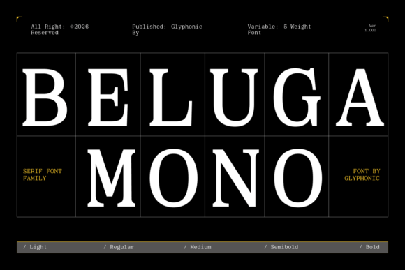 Beluga Mono Font - Featured Image