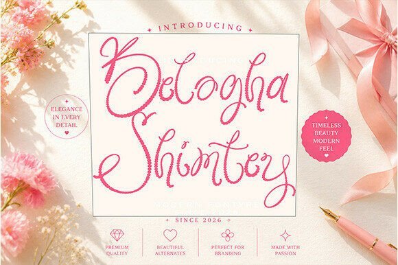 Beluga Shimtey Font - Featured Image
