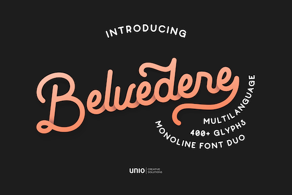 Belvedere Font - Featured Image