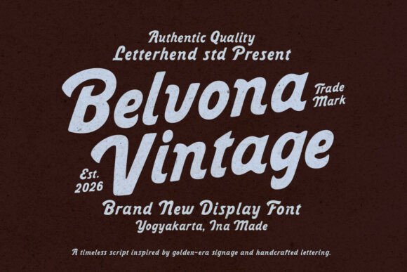Belvona Vintage Font - Featured Image