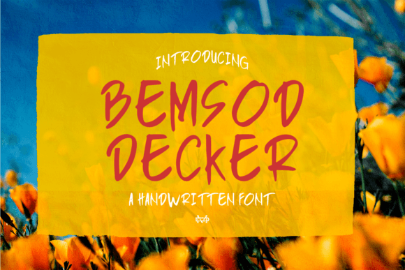 Bemsod Decker Font - Featured Image