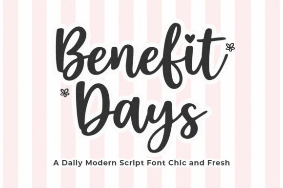 Benefit Days Font - Featured Image