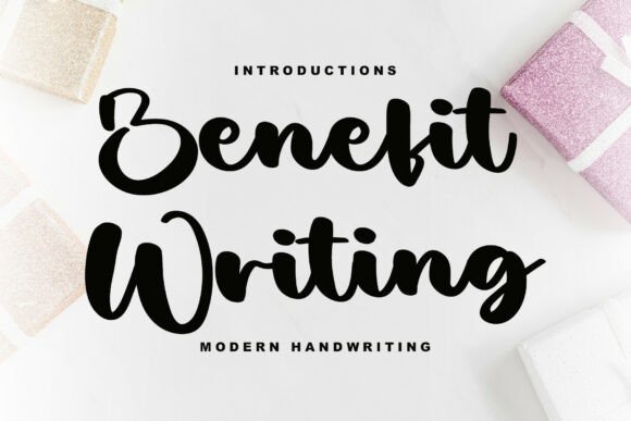 Benefit Writing Font - Featured Image