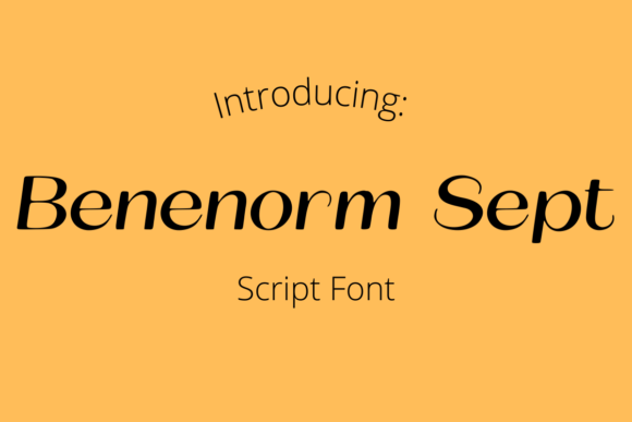 Benenorm Sept Font - Featured Image