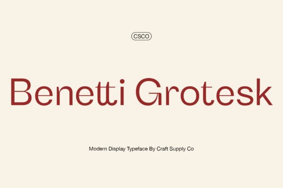 Benetti Grotesk Font - Featured Image