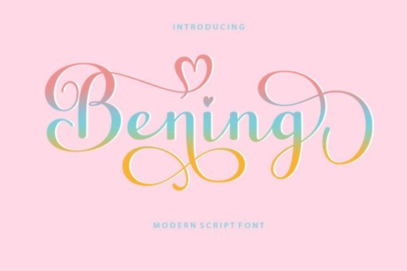 Bening Script Font - Featured Image