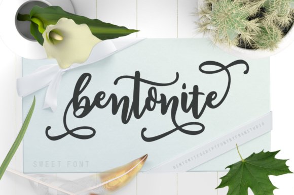 Bentonite Script Font - Featured Image