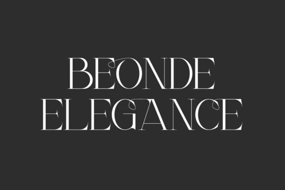 Beonde Elegance Font - Featured Image