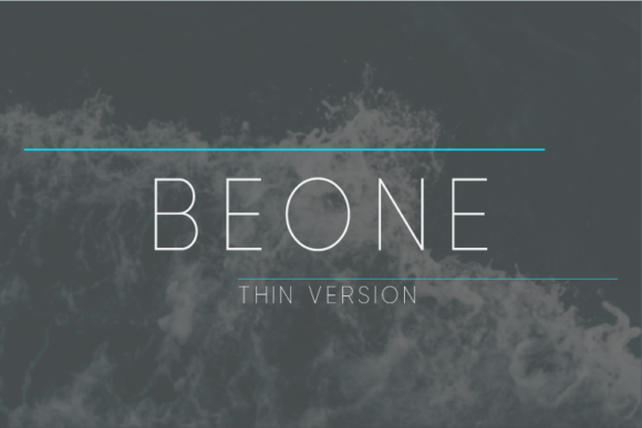 Beone Thin Font - Featured Image