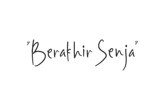Berakhir Senja Font - Featured Image