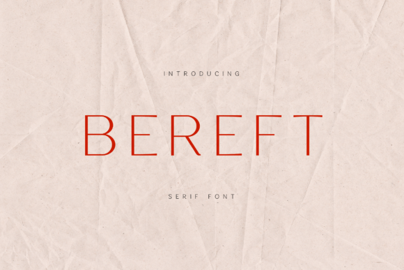 Bereft Font - Featured Image