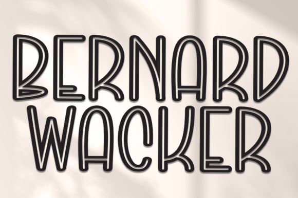 Bernard Wacker Font - Featured Image