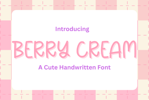 Berry Cream Font - Featured Image