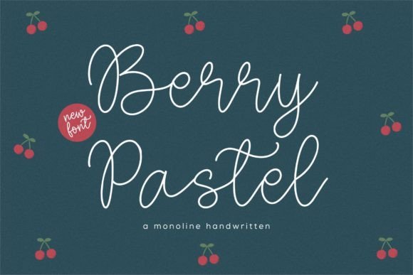 Berry Pastel Font - Featured Image