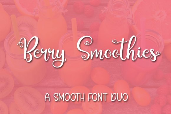 Berry Smoothies Font - Featured Image