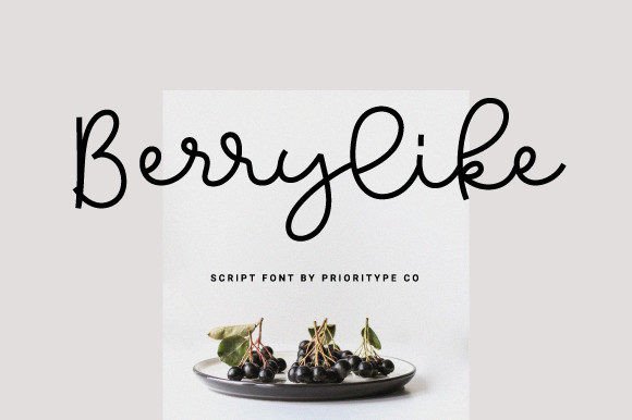 Berrylike Font - Featured Image