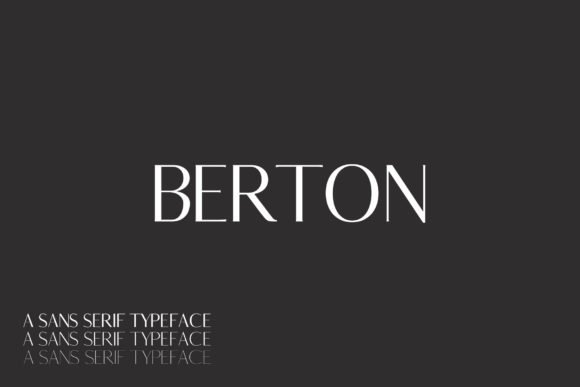 Berton Family Font - Featured Image
