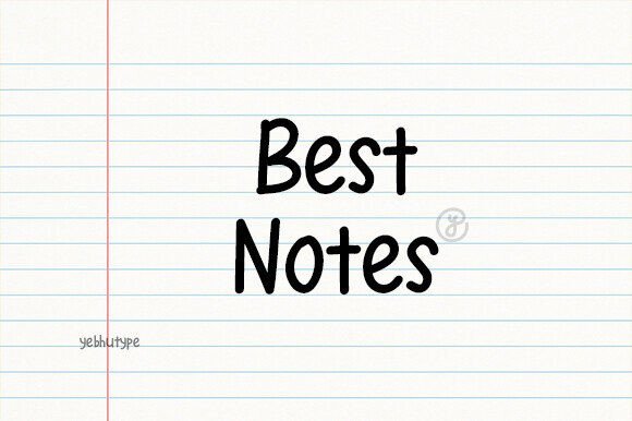 Best Notes Font - Featured Image