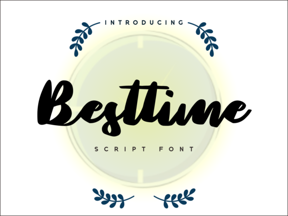 Best Time Font - Featured Image
