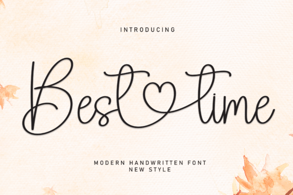 Best Time Font - Featured Image