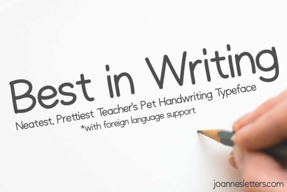 Best in Writing Font - Featured Image