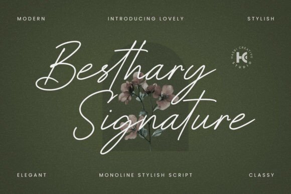 Besthary Signature Font - Featured Image