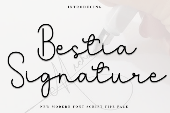 Bestia Signature Font - Featured Image