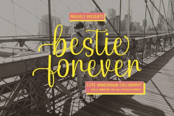 Bestie Forever Font - Featured Image