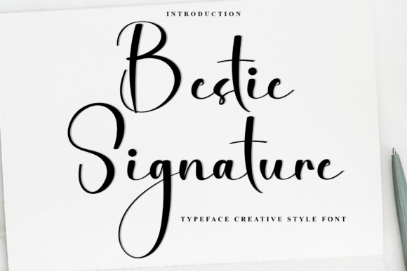 Bestie Signature Font - Featured Image