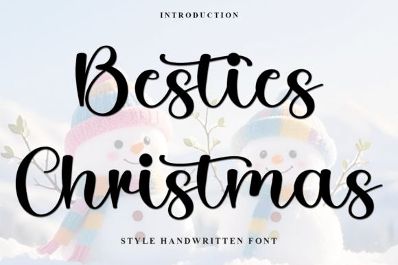 Besties Christmas Font - Featured Image