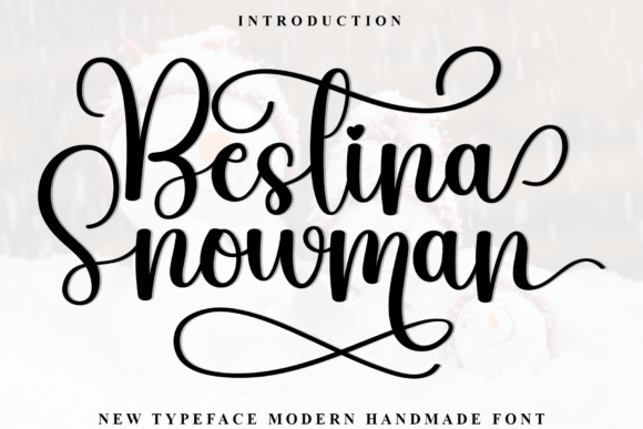Bestina Snowman Font - Featured Image