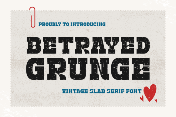 Betrayed Grunge Font - Featured Image
