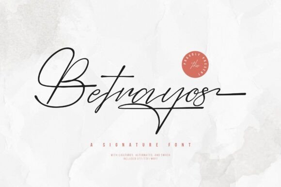Betrayos Font - Featured Image