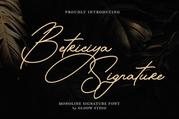 Betriciya Signature Font - Featured Image