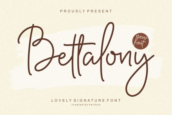Bettalony Font - Featured Image
