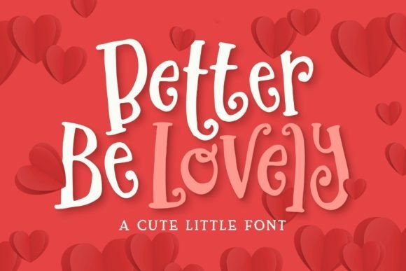 Better Be Lovely Font - Featured Image