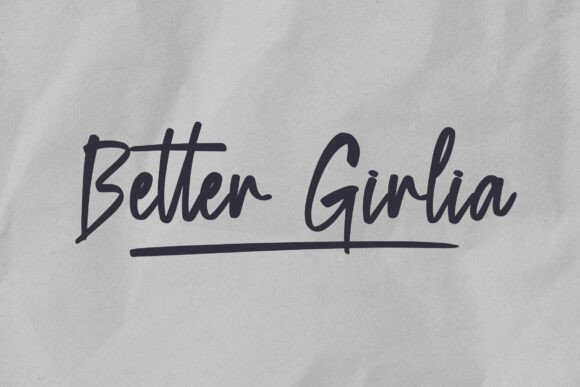 Better Girlia Font - Featured Image