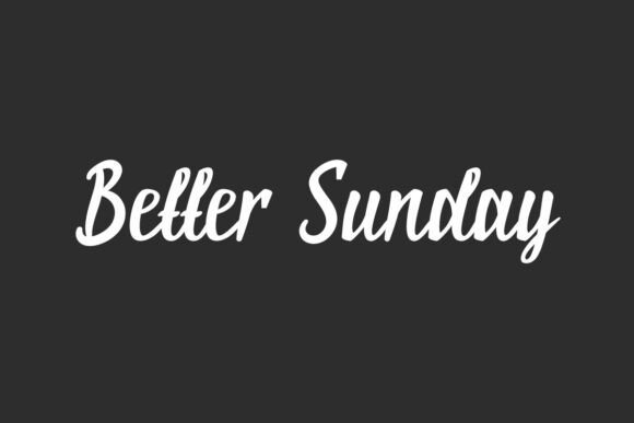 Better Sunday Font - Featured Image