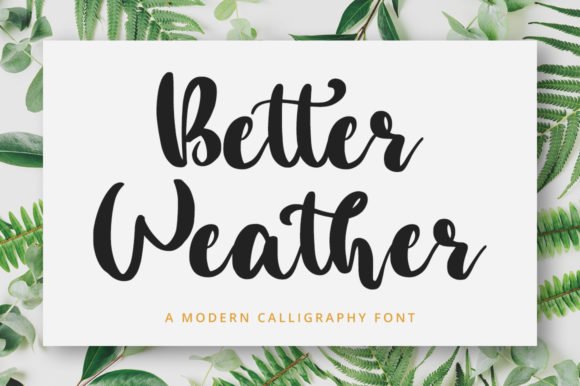 Better Weather Font - Featured Image