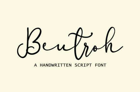 Beutroh Font - Featured Image