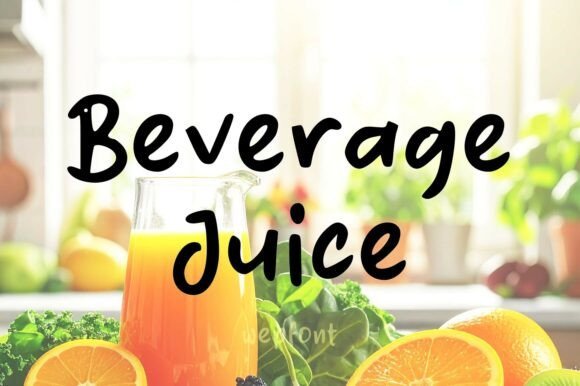 Beverage Juice Font - Featured Image
